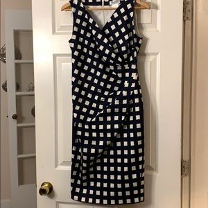 MaxMara Faux wrap cotton dress